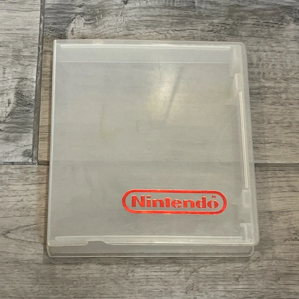 Original Official Nintendo NES Plastic‎ Game Case Clear - Not Mint